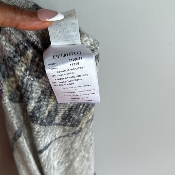 NEW EMILIO PUCCI  LINEN MAXI DRESS 10 - Picture 9 of 13